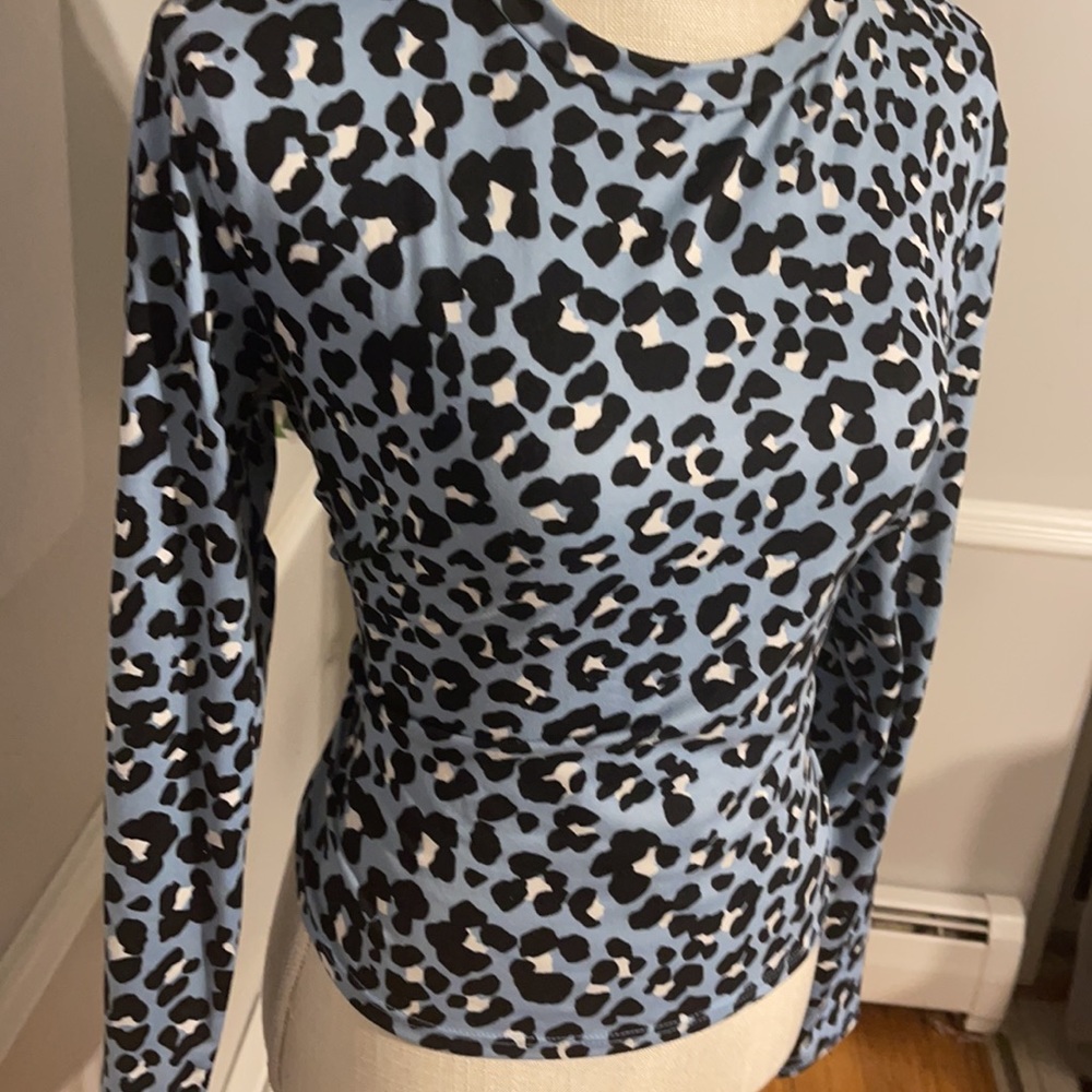 Blue Print Pattern Top - image 2